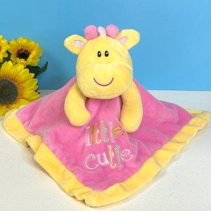First Impressions Little Cutie Yellow Giraffe Security Blanket Plush Stuffed Toy